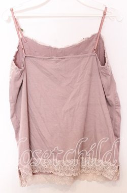 画像2: axes femme / 巻き薔薇キャミソール  ピンクベージュ O-25-11-14-035-AX-TO-IG-OS