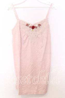 画像1: axes femme / ガーデンインナーキャミソール  ピンク O-25-11-14-036-AX-TO-IG-OS