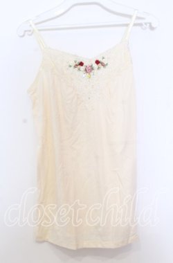 画像1: axes femme / ガーデンインナーキャミソール  アイボリー O-25-11-14-039-AX-TO-IG-OS