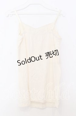 画像2: axes femme / ガーデンインナーキャミソール  アイボリー O-25-11-14-039-AX-TO-IG-OS