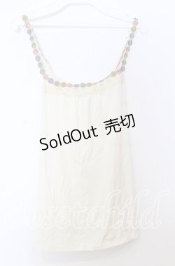 画像1: 【SALE】axes femme / フラワーレースキャミトップス  オフ O-25-11-14-041-AX-TO-IG-ZT315