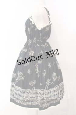 画像4: Innocent World / 楽器柄トーションレースジャンパースカート  クロ O-25-11-14-004-IW-OP-OW-OS