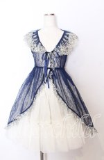 画像1: Vallee lys / Fishtail Lace Gilet  ネイビー O-25-11-14-048-GO-TO-OW-OS (1)
