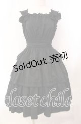 Innocent World / 3段フリルジャンパースカート  クロ O-25-11-14-005-IW-OP-OW-OS