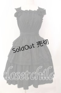 Innocent World / 3段フリルジャンパースカート  クロ O-25-11-14-005-IW-OP-OW-OS