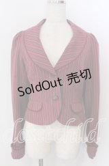Victorian maiden / レジメンタルストライプジャケット  ボルドー O-25-11-14-052-CL-JA-OW-OS