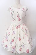 mille fille closet by LODISPOTTO / ビッグチューリップワンピース  シロ O-25-11-14-053-LO-OP-OW-OS