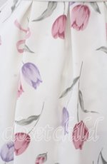 画像2: mille fille closet by LODISPOTTO / ビッグチューリップワンピース  シロ O-25-11-14-053-LO-OP-OW-ZT552 (2)