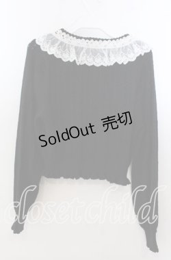 画像3: Amavel / ロマンティックレースすかし編みカーディガン F クロ O-25-11-14-057-CA-TO-OW-OS