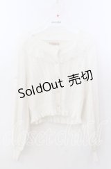 Amavel / ロマンティックレースすかし編みカーディガン F アイボリー O-25-11-14-058-CA-TO-OW-OS