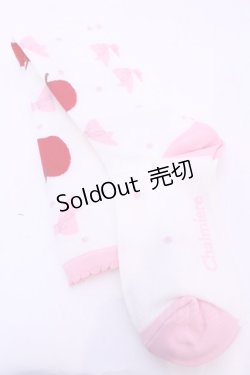 画像1: Chalmiere / スウィーティアップルオーバーニー  ピンク O-25-11-14-1043-LO-ZA-OW-OS