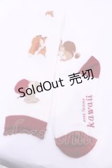 axes femme kawaii / 森のケーキ屋さんオーバーニー  アカ O-25-11-14-1044-AX-ZA-OW-OS