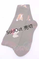 axes femme kawaii / 森のケーキ屋さんオーバーニー  ブラウン O-25-11-14-1045-AX-ZA-OW-OS