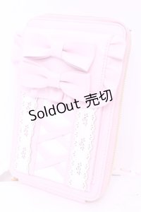 Chalmiere / ガーリーリボンマルチポシェット  ピンク×シロ O-25-11-14-1005-LO-BG-OW-ZT432