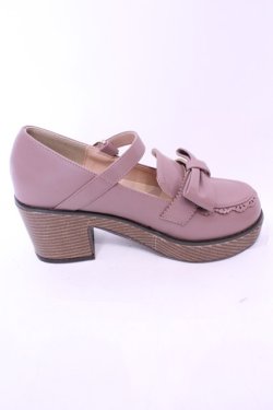 画像6: axes femme POETIQUE / ガーリーリボンローファー M ピンク O-25-11-14-1048-AX-SH-OW-OS