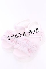 axes femme POETIQUE / チュールフリルスポサン M ピンク O-25-11-14-1049-AX-SH-OW-OS