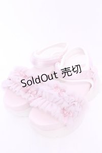 axes femme POETIQUE / チュールフリルスポサン M ピンク O-25-11-14-1049-AX-SH-OW-OS