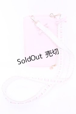 画像2: Chalmiere / ガーリーリボンマルチポシェット  ピンク×シロ O-25-11-14-1005-LO-BG-OW-ZT432