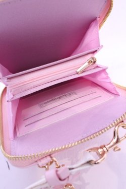 画像3: Chalmiere / ガーリーリボンマルチポシェット  ピンク×シロ O-25-11-14-1005-LO-BG-OW-OS