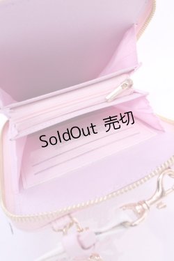 画像3: Chalmiere / ガーリーリボンマルチポシェット  ピンク×シロ O-25-11-14-1005-LO-BG-OW-ZT432