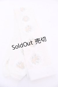 m petit by misako / ECAMOVKバラレースソックス  アイボリー O-25-11-14-1053-LO-ZA-OW-OS