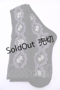 m petit by misako / ECAMOVKバラレースソックス  クロ O-25-11-14-1054-LO-ZA-OW-OS