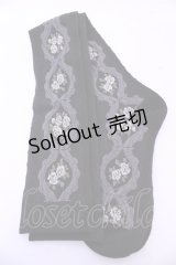 m petit by misako / ECAMOVKバラレースソックス  クロ O-25-11-14-1054-LO-ZA-OW-OS
