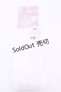 m petit by misako / 縦レース柄レース＆フェイクパール付きクルーソックス  シロ O-25-11-14-1056-LO-ZA-OW-OS