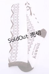 axes femme kawaii / レースアップ柄オーバーニー  ブラウン O-25-11-14-1061-AX-ZA-OW-OS