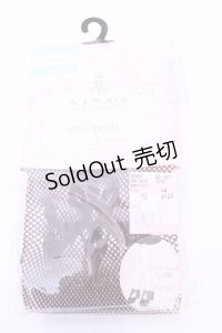 m petit by misako / AMNIタイツロゴ L〜LL ブラウン O-25-11-14-1062-LO-ZA-OW-OS