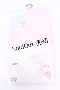 m petit by misako / AMキティリボンタイツ L〜LL アイボリー O-25-11-14-1063-LO-ZA-OW-OS