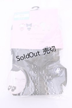 画像1: m petit by misako / AMクロミリボンタイツ L〜LL クロ O-25-11-14-1064-LO-ZA-OW-OS