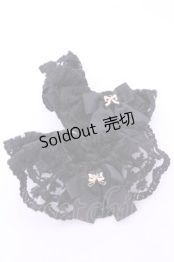 画像1: m petit by misako / リボンチャームシュシュ  クロ O-25-11-14-1070-LO-AC-OW-OS