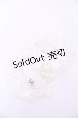 m petit by misako / リボンチャームシュシュ  アイボリー O-25-11-14-1071-LO-AC-OW-OS