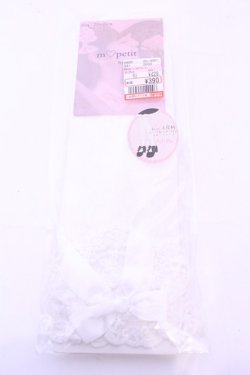 画像1: m petit by misako / AMCSレーシーリボンレース 23-25ｃｍ シロ O-25-11-14-1075-LO-ZA-OW-OS