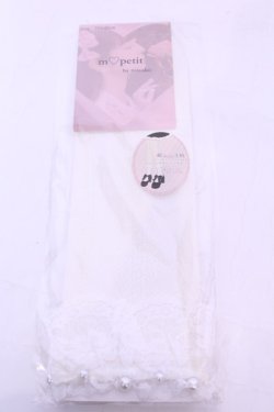 画像1: m petit by misako / AMCSレーシーPLレース 23-25ｃｍ シロ O-25-11-14-1076-LO-ZA-OW-OS