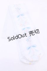 Lovely Tency / TTMAOVKウサプリント  サックス O-25-11-14-1079-LO-ZA-OW-OS