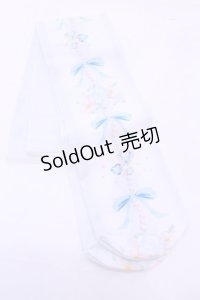 Lovely Tency / TTMAOVKウサプリント  サックス O-25-11-14-1079-LO-ZA-OW-OS