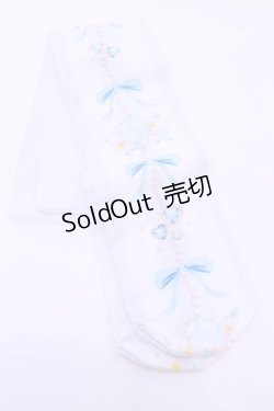 画像1: Lovely Tency / TTMAOVKウサプリント  サックス O-25-11-14-1079-LO-ZA-OW-OS