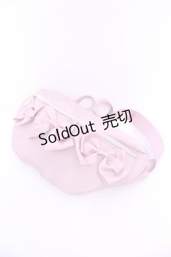 画像1: m petit by misako / リボン付きボディバッグ  ピンク O-25-11-14-1010-LO-BG-OW-OS