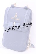 m petit by misako / NINA′Sスマホショルダーバッグ  ブルー O-25-11-14-1014-LO-BG-OW-OS