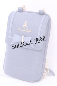 m petit by misako / NINA′Sスマホショルダーバッグ  ブルー O-25-11-14-1014-LO-BG-OW-OS