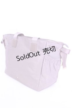 画像1: 【SALE】m petit by misako / サイドリボン付きトートバッグ  ブラウン O-25-11-14-1016-LO-BG-OW-ZT-K026