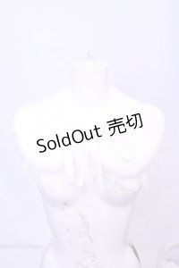 m petit by misako / ファーつけ襟  アイボリー O-25-11-14-1025-LO-ZA-OW-OS