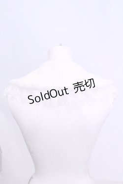 画像2: m petit by misako / ファーつけ襟  アイボリー O-25-11-14-1025-LO-ZA-OW-OS