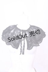 m petit by misako / AMレース付け襟  クロ O-25-11-14-1027-LO-ZA-OW-OS