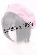 m petit by misako / サンリオキャラクターズコラボ マイメロ バスクリボンベレー  ピンク O-25-11-14-1035-LO-AC-OW-OS