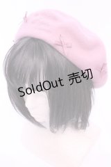 m petit by misako / サンリオキャラクターズコラボ マイメロ バスクリボンベレー  ピンク O-25-11-14-1035-LO-AC-OW-OS