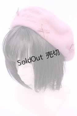 画像1: m petit by misako / サンリオキャラクターズコラボ マイメロ バスクリボンベレー  ピンク O-25-11-14-1035-LO-AC-OW-OS