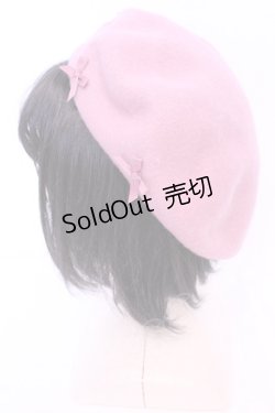 画像2: m petit by misako / サンリオキャラクターズコラボ マイメロ バスクリボンベレー  ピンク O-25-11-14-1035-LO-AC-OW-OS